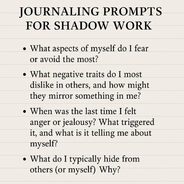 journaling prompts for shadow work