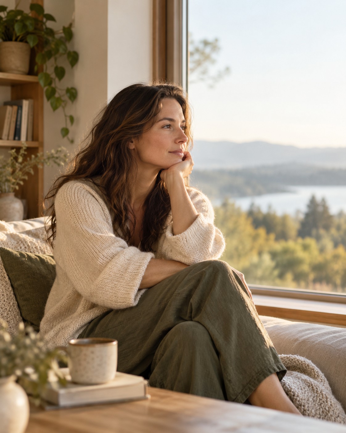 Woman reflecting on why she feels lost and uncertain about her direction in life