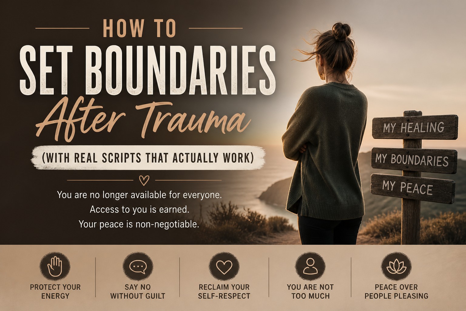 how to set boundaries after trauma ptsd and identity reset
