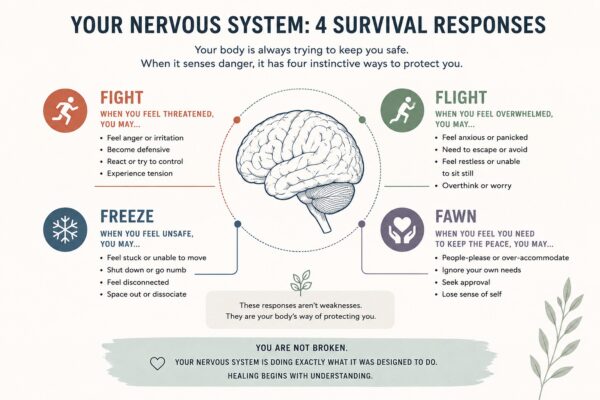 Fight flight freeze and emotional shutdown response.